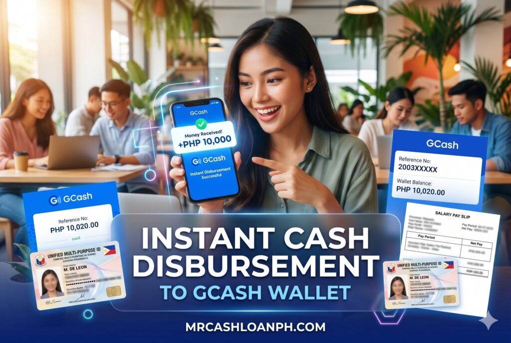 Same day online loan transferred instantly to verified GCash account in the Philippines