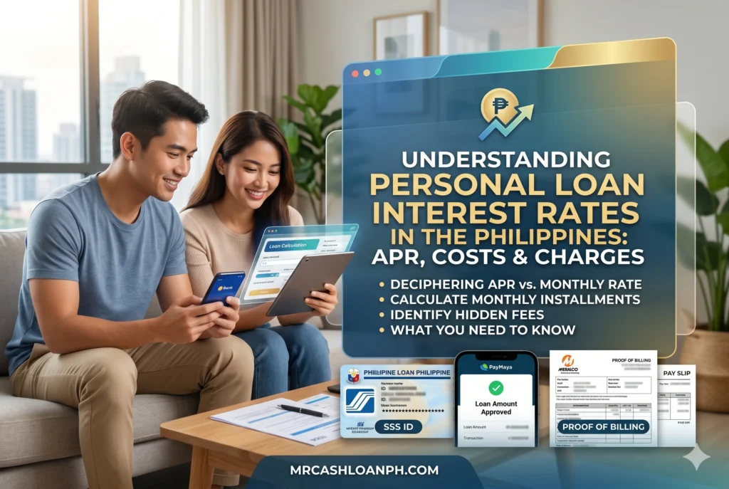 Personal Loan Interest Rates in the Philippines: APR, Monthly Costs, and Hidden Charges Explained